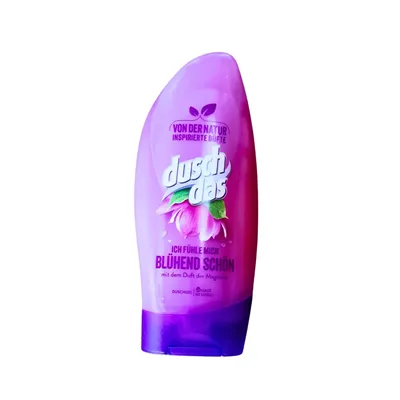 Duschdas Magnolia in a pink magenta plastic bottle