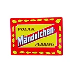 RUF Polak Almond Pudding in a red and yellow box.