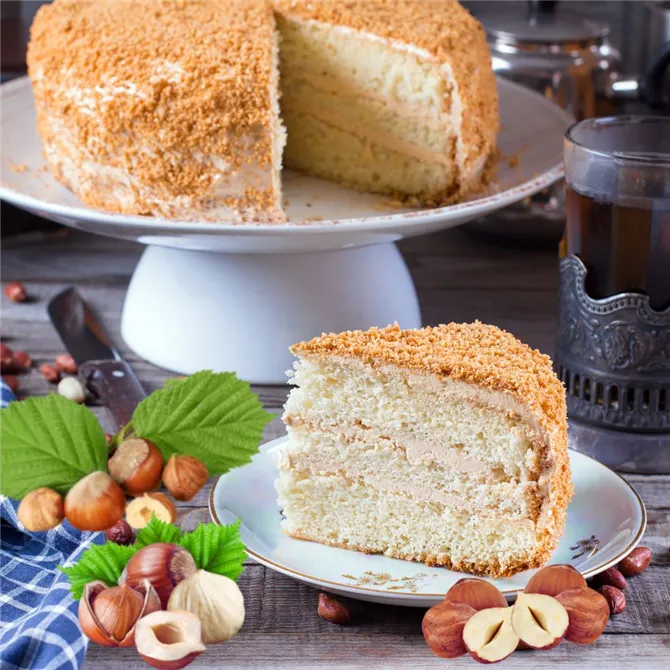 RUF Hazelnut Crumble Cake | Fusion Food Haus