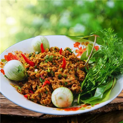 Laab Nam Tok Dish | Fusion Food Haus
